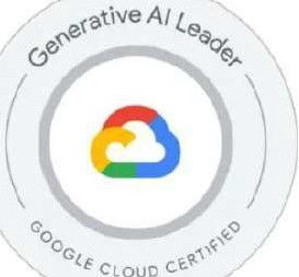 Google Cloud Certified Generative AI Leader badge